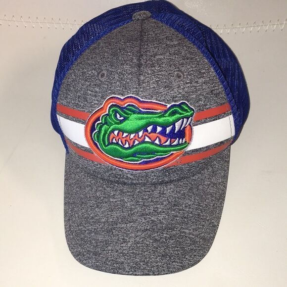 Blue Jersey Albert the Alligator Florida Gators Mesh Snapback Baseball Cap Hat - Picture 1 of 3